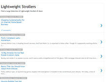 Tablet Screenshot of lightweight-strollers.blogspot.com