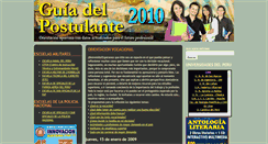 Desktop Screenshot of guiadelpostulante.blogspot.com