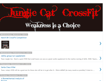 Tablet Screenshot of junglecatcrossfit.blogspot.com