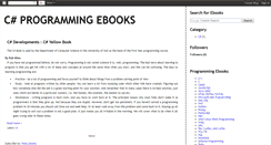 Desktop Screenshot of csharpebooksdownload.blogspot.com