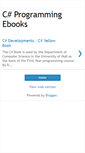 Mobile Screenshot of csharpebooksdownload.blogspot.com