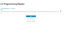 Tablet Screenshot of csharpebooksdownload.blogspot.com
