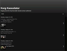 Tablet Screenshot of korgkaossilator.blogspot.com