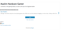 Tablet Screenshot of muslimgamer.blogspot.com