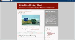 Desktop Screenshot of littlemissmonkeymind.blogspot.com