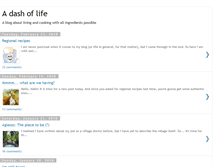 Tablet Screenshot of dash-of-life.blogspot.com