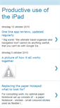 Mobile Screenshot of productiveuseoftheipad.blogspot.com