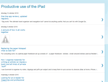 Tablet Screenshot of productiveuseoftheipad.blogspot.com