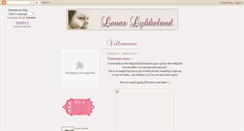 Desktop Screenshot of lenaslykkeland.blogspot.com