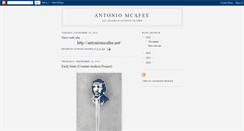 Desktop Screenshot of antoniomcafee.blogspot.com