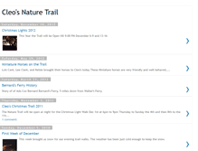 Tablet Screenshot of cleos-nature-trail.blogspot.com