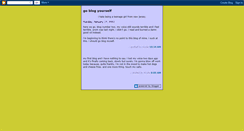 Desktop Screenshot of goblogyourself.blogspot.com