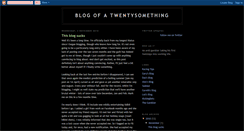 Desktop Screenshot of blogofatwentysomething.blogspot.com