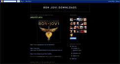 Desktop Screenshot of bonjovidownloads.blogspot.com