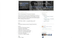 Desktop Screenshot of amherstsocialjustice.blogspot.com