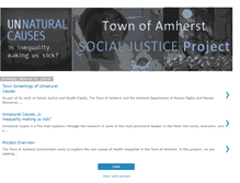 Tablet Screenshot of amherstsocialjustice.blogspot.com