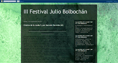 Desktop Screenshot of festivalbolbochan2011.blogspot.com