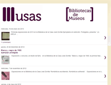 Tablet Screenshot of musasbibliotecasdemuseos.blogspot.com