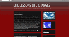 Desktop Screenshot of lifelessonslifechanges.blogspot.com