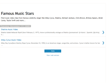 Tablet Screenshot of celeb-music.blogspot.com