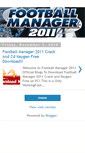 Mobile Screenshot of footballmanager2011crack.blogspot.com