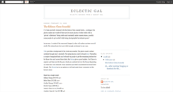 Desktop Screenshot of eclectic-gal.blogspot.com