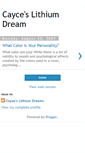 Mobile Screenshot of cayceslithiumdreams.blogspot.com