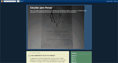 Desktop Screenshot of estudiarparapensar.blogspot.com