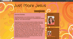 Desktop Screenshot of justmorejesus.blogspot.com