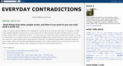 Desktop Screenshot of everydaycontradictions.blogspot.com