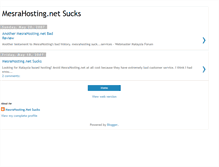Tablet Screenshot of mesrahosting-net-sucks.blogspot.com