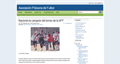 Desktop Screenshot of futboldepotosi.blogspot.com