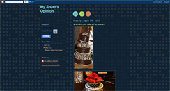 Desktop Screenshot of mysistersopinion.blogspot.com