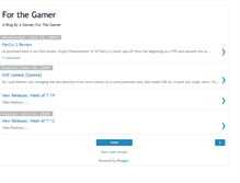 Tablet Screenshot of forthegamer.blogspot.com
