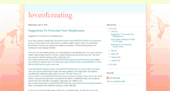 Desktop Screenshot of loveofcreating.blogspot.com