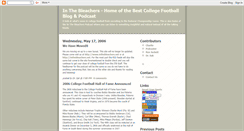 Desktop Screenshot of inthebleachers.blogspot.com