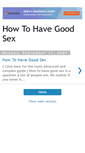 Mobile Screenshot of how-to-havegoodsex.blogspot.com