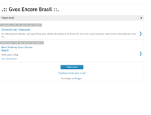 Tablet Screenshot of gvoxencorebrasil.blogspot.com
