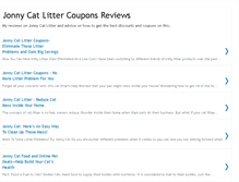 Tablet Screenshot of jonnycatlittercoupons.blogspot.com