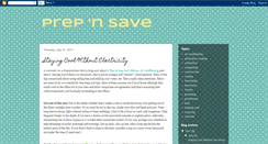 Desktop Screenshot of prep-n-save.blogspot.com