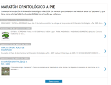 Tablet Screenshot of maratonornitologicoapie.blogspot.com