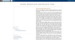 Desktop Screenshot of home-mortgage-refinance-tips.blogspot.com