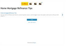 Tablet Screenshot of home-mortgage-refinance-tips.blogspot.com