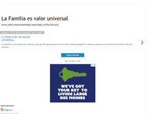 Tablet Screenshot of lafamiliaesunvaloruniversal.blogspot.com