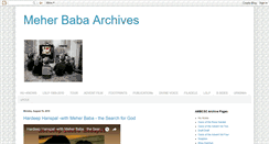 Desktop Screenshot of meherbabaarchivesdvdlist.blogspot.com