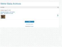 Tablet Screenshot of meherbabaarchivesdvdlist.blogspot.com