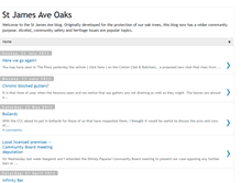 Tablet Screenshot of oaksstjamesavenue.blogspot.com