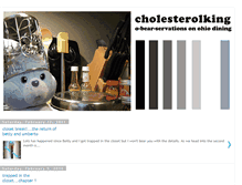 Tablet Screenshot of cholesterolking.blogspot.com