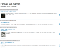 Tablet Screenshot of foreverevewoman.blogspot.com