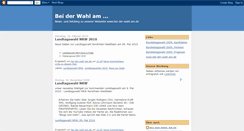 Desktop Screenshot of bei-der-wahl-am.blogspot.com